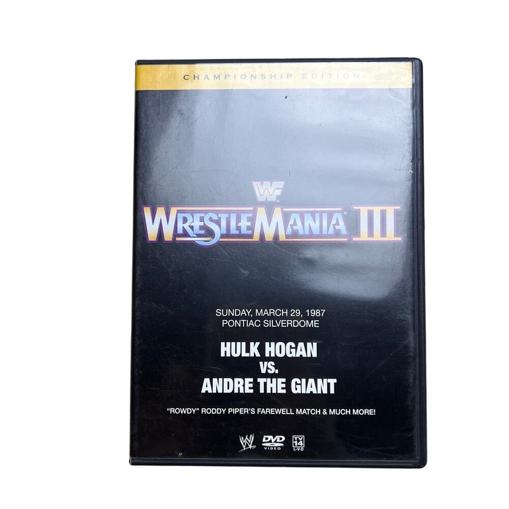 WWE: Wrestlemania III (Championship Edition) DVD Hulk Hogan v Andre the Giant